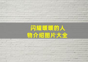 闪耀暖暖的人物介绍图片大全