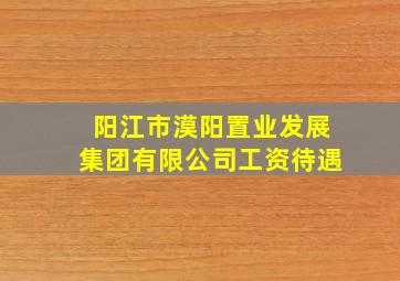 阳江市漠阳置业发展集团有限公司工资待遇