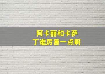 阿卡丽和卡萨丁谁厉害一点啊