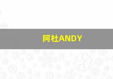 阿杜ANDY