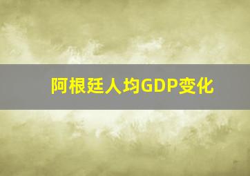 阿根廷人均GDP变化