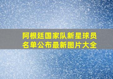 阿根廷国家队新星球员名单公布最新图片大全