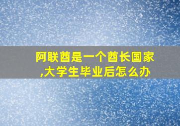 阿联酋是一个酋长国家,大学生毕业后怎么办