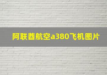 阿联酋航空a380飞机图片