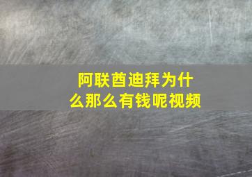 阿联酋迪拜为什么那么有钱呢视频