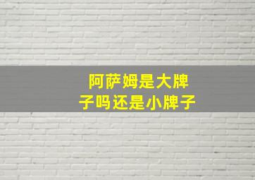 阿萨姆是大牌子吗还是小牌子