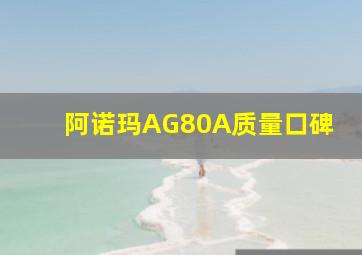 阿诺玛AG80A质量口碑