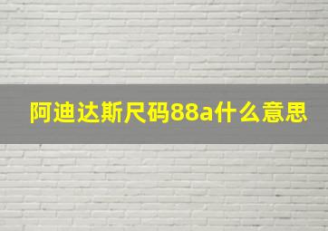 阿迪达斯尺码88a什么意思