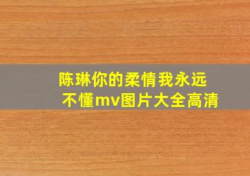 陈琳你的柔情我永远不懂mv图片大全高清