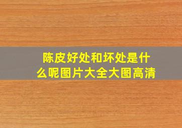 陈皮好处和坏处是什么呢图片大全大图高清