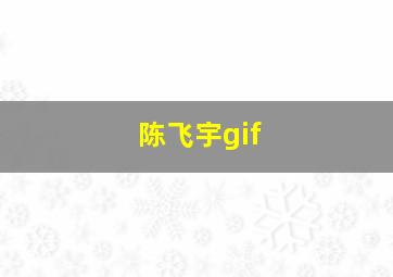 陈飞宇gif