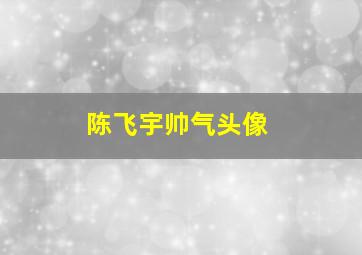 陈飞宇帅气头像