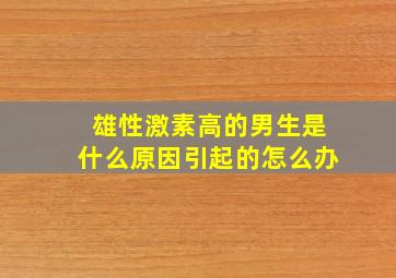 雄性激素高的男生是什么原因引起的怎么办