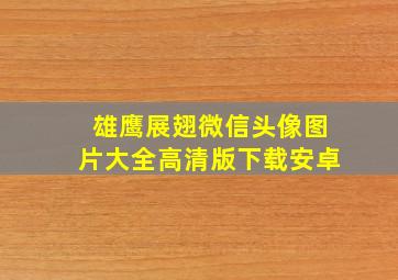 雄鹰展翅微信头像图片大全高清版下载安卓