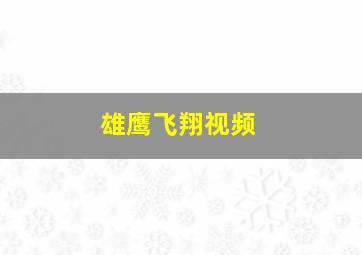 雄鹰飞翔视频