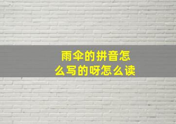 雨伞的拼音怎么写的呀怎么读