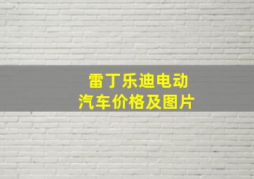 雷丁乐迪电动汽车价格及图片