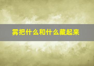 雾把什么和什么藏起来