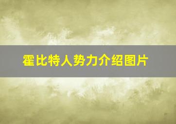 霍比特人势力介绍图片