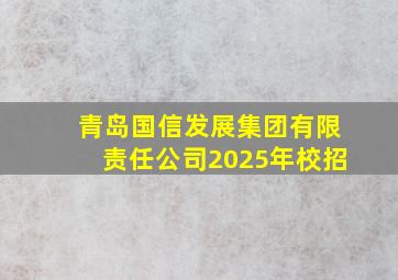 青岛国信发展集团有限责任公司2025年校招