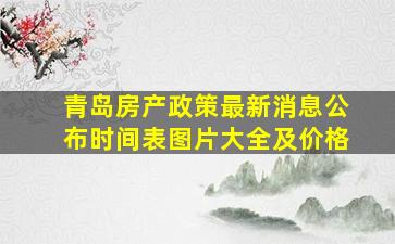 青岛房产政策最新消息公布时间表图片大全及价格