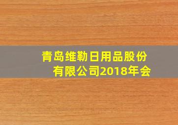 青岛维勒日用品股份有限公司2018年会