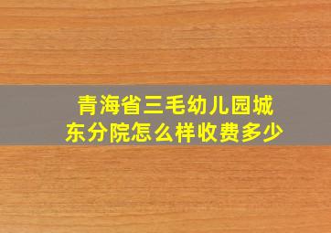 青海省三毛幼儿园城东分院怎么样收费多少