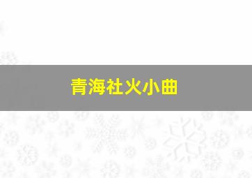 青海社火小曲