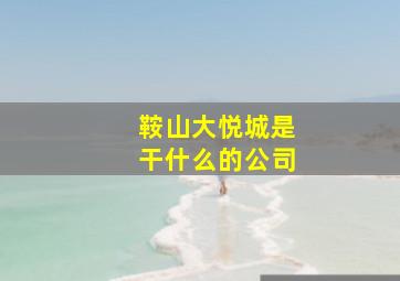 鞍山大悦城是干什么的公司