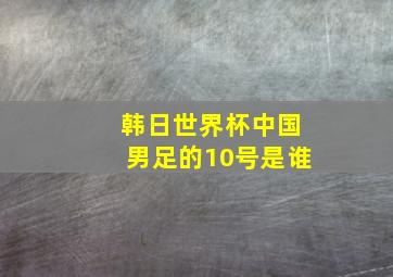 韩日世界杯中国男足的10号是谁