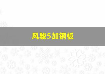 风骏5加钢板