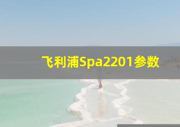 飞利浦Spa2201参数