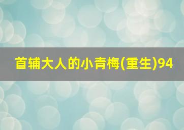 首辅大人的小青梅(重生)94