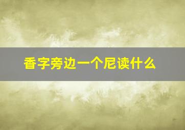 香字旁边一个尼读什么