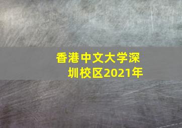 香港中文大学深圳校区2021年