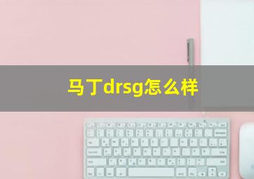 马丁drsg怎么样