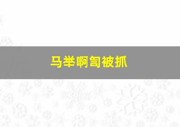 马举啊訇被抓