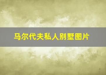 马尔代夫私人别墅图片