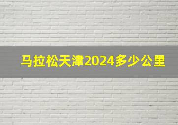 马拉松天津2024多少公里