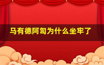 马有德阿訇为什么坐牢了