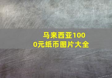 马来西亚1000元纸币图片大全