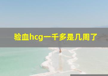 验血hcg一千多是几周了