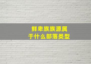 鲜卑族族源属于什么部落类型