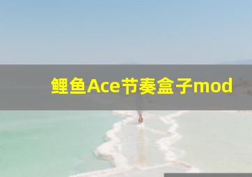 鲤鱼Ace节奏盒子mod