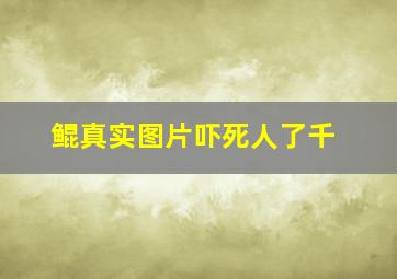 鲲真实图片吓死人了千