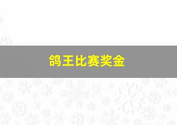 鸽王比赛奖金