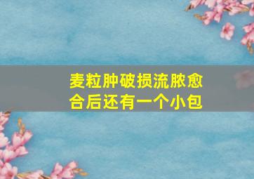 麦粒肿破损流脓愈合后还有一个小包