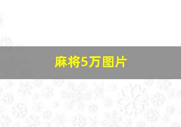 麻将5万图片