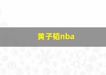 黄子韬nba