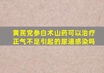 黄芪党参白术山药可以治疗正气不足引起的尿道感染吗